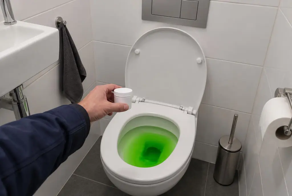 Lekdetectie Harskamp – kleurstoftest bij een lekkend toilet