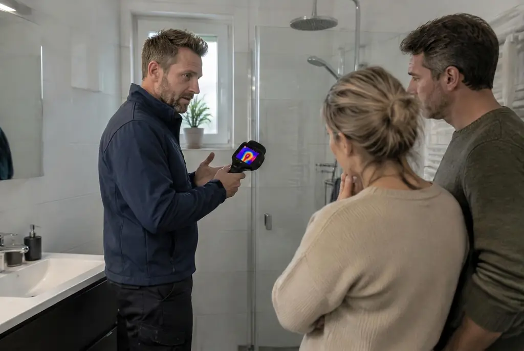 Lekdetectie Harskamp – specialist legt bevindingen uit aan bewoner